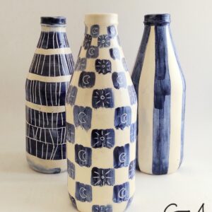 Botella de cerámica artesanal GEA1