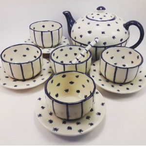 Juego de Té de cerámica artesanal GEA